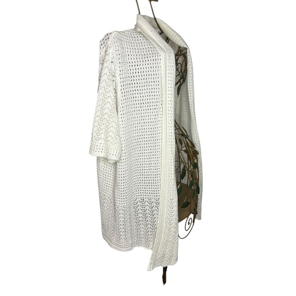 Vintage Maurada Knit Cardigan Sweater - White - Women’s Size XL - Picture 2 of 7